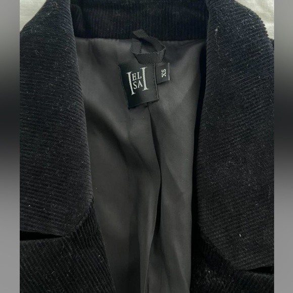 Helsa (Elsa Hosk) Corduroy Blazer in Black Size XS Revolve - Picture 7 of 8